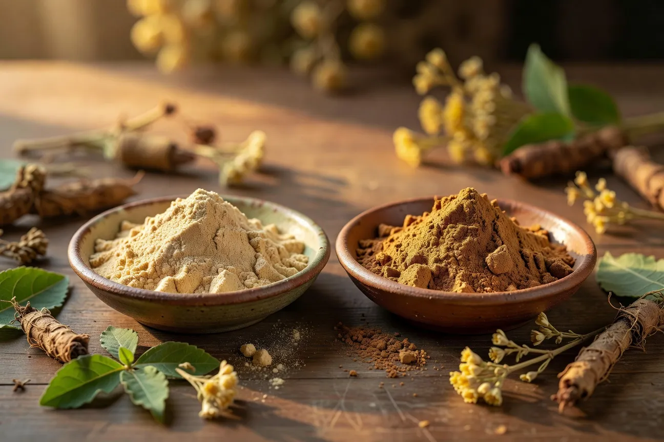 Comparaison des extraits d'ashwagandha KSM-66 et Sensoril pour hommes 50+